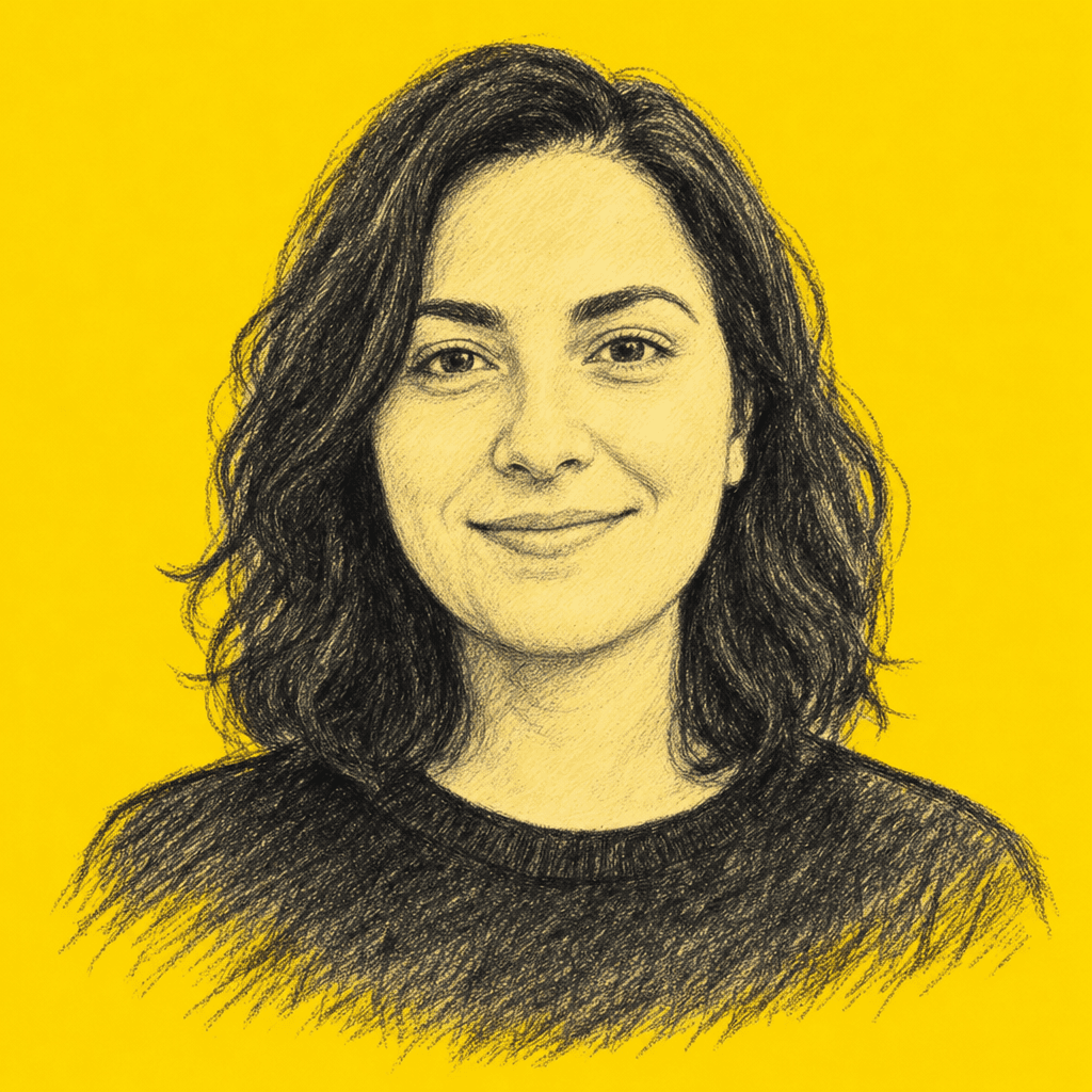 Fictional illustrated avatar for Maya